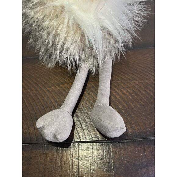 Purely Luxe OSTRICH 17" Plush Toy Sparkle Gray White Bird 2018 Stuffed Animal - Picture 4 of 9